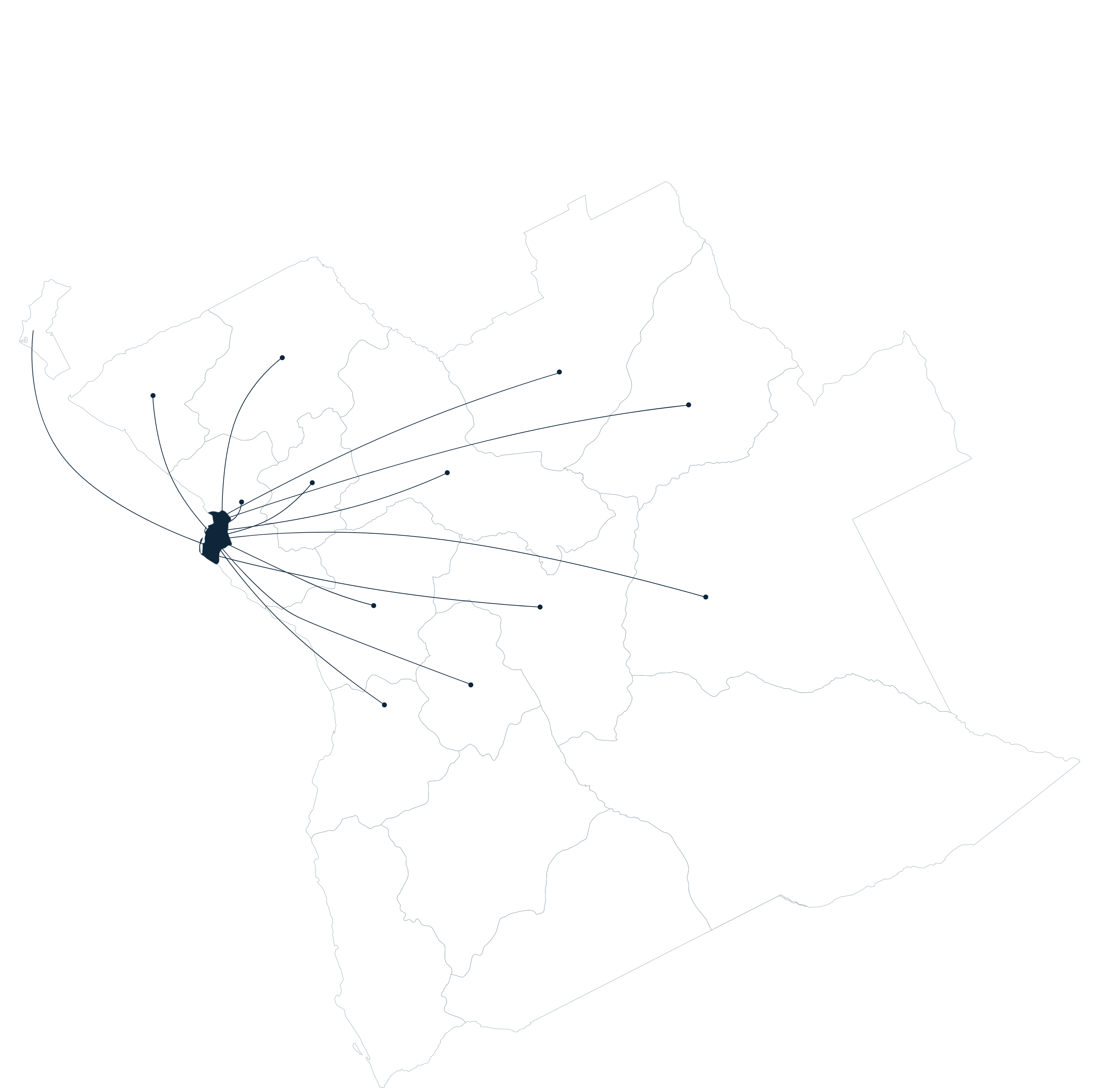 Mapeamento de distribuição de mercadoria